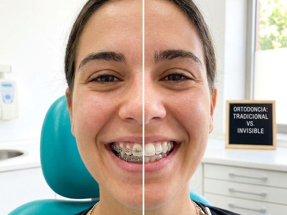 Comparación entre ortodoncia con brackets metálicos y ortodoncia invisible